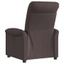 Sillón reclinable eléctrico tela marrón oscuro en Sillones | Comprar online en Foru.es