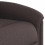 Sillón reclinable eléctrico tela marrón oscuro en Sillones | Comprar online en Foru.es