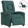 Sillón reclinable eléctrico tela verde oscuro en Sillones | Comprar online en Foru.es