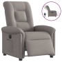 Sillón reclinable eléctrico tela gris taupé en Sillones | Comprar online en Foru.es