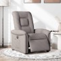 Sillón reclinable eléctrico tela gris taupé en Sillones | Comprar online en Foru.es