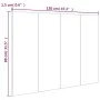 Cabecero de cama madera contrachapada Sonoma 120x1,5x80 cm de vidaXL, Cabeceros y pies de cama - Ref: Foro24-811028, Precio: ...