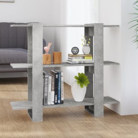 Estantería/divisor de espacios gris hormigón 100x30x87 cm de vidaXL, Librerías y estanterías - Ref: Foro24-811551, Precio: 41...
