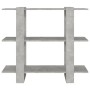 Estantería/divisor de espacios gris hormigón 100x30x87 cm de vidaXL, Librerías y estanterías - Ref: Foro24-811551, Precio: 41...