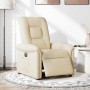 Sillón reclinable eléctrico de tela crema en Sillones | Comprar online en Foru.es