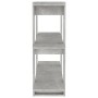 Estantería/divisor de espacios gris hormigón 100x30x87 cm de vidaXL, Librerías y estanterías - Ref: Foro24-811551, Precio: 41...