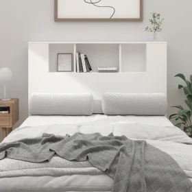 Mueble cabecero blanco 120x18,5x102,5 cm de vidaXL, Cabeceros y pies de cama - Ref: Foro24-811916, Precio: 66,45 €, Descuento: %