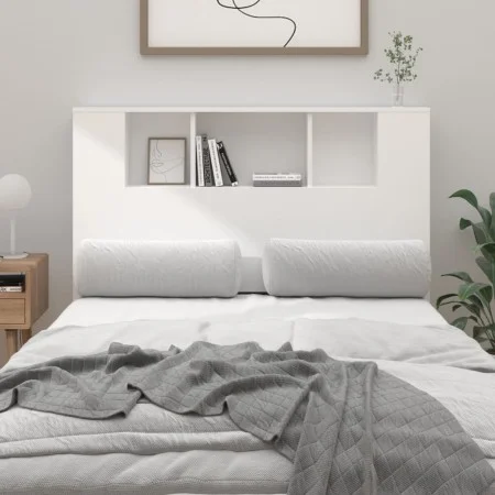 Mueble cabecero blanco 120x18,5x102,5 cm de vidaXL, Cabeceros y pies de cama - Ref: Foro24-811916, Precio: 66,45 €, Descuento: %
