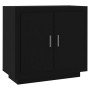 Aparador de madera contrachapada negro 80x40x75 cm de vidaXL, Aparadores - Ref: Foro24-811818, Precio: 89,32 €, Descuento: %