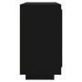 Aparador de madera contrachapada negro 80x40x75 cm de vidaXL, Aparadores - Ref: Foro24-811818, Precio: 89,32 €, Descuento: %