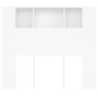 Mueble cabecero blanco 120x18,5x102,5 cm de vidaXL, Cabeceros y pies de cama - Ref: Foro24-811916, Precio: 67,43 €, Descuento: %