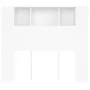 Mueble cabecero blanco 120x18,5x102,5 cm de vidaXL, Cabeceros y pies de cama - Ref: Foro24-811916, Precio: 66,45 €, Descuento: %