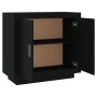 Aparador de madera contrachapada negro 80x40x75 cm de vidaXL, Aparadores - Ref: Foro24-811818, Precio: 89,32 €, Descuento: %