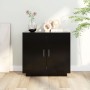 Aparador de madera contrachapada negro 80x40x75 cm de vidaXL, Aparadores - Ref: Foro24-811818, Precio: 89,32 €, Descuento: %