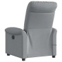 Sillón reclinable de masaje eléctrico tela gris claro en Sillones | Comprar online en Foru.es