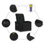 Sillón reclinable de masaje eléctrico tela negro en Sillones | Comprar online en Foru.es