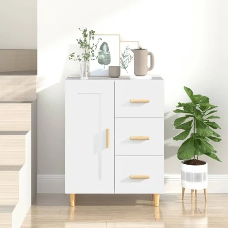 Aparador de madera contrachapada blanco 69,5x34x90 cm de vidaXL, Aparadores - Ref: Foro24-812222, Precio: 86,97 €, Descuento: %