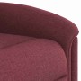 Sillón de masaje reclinable eléctrico tela rojo tinto en Sillones | Comprar online en Foru.es