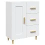 Aparador de madera contrachapada blanco 69,5x34x90 cm de vidaXL, Aparadores - Ref: Foro24-812222, Precio: 86,97 €, Descuento: %