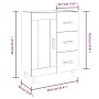 Aparador de madera contrachapada blanco 69,5x34x90 cm de vidaXL, Aparadores - Ref: Foro24-812222, Precio: 86,97 €, Descuento: %