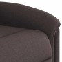 Sillón reclinable de masaje eléctrico tela marrón oscuro en Sillones | Comprar online en Foru.es