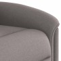 Sillón reclinable de masaje eléctrico tela gris taupe en Sillones | Comprar online en Foru.es