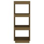 Estantería/divisor de espacios madera pino marrón miel de vidaXL, Librerías y estanterías - Ref: Foro24-810847, Precio: 42,37...