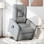 Sillón reclinable elevable de tela gris claro en Sillones | Comprar online en Foru.es