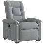 Sillón reclinable elevable de tela gris claro en Sillones | Comprar online en Foru.es