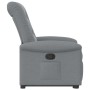 Sillón reclinable elevable de tela gris claro en Sillones | Comprar online en Foru.es
