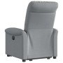 Sillón reclinable elevable de tela gris claro en Sillones | Comprar online en Foru.es