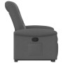 Sillón reclinable elevable de tela gris oscuro en Sillones | Comprar online en Foru.es