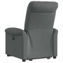 Sillón reclinable elevable de tela gris oscuro en Sillones | Comprar online en Foru.es