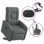 Sillón reclinable elevable de tela gris oscuro en Sillones | Comprar online en Foru.es