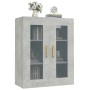 Armario colgante de pared gris hormigón 69,5x34x90 cm de vidaXL, Aparadores - Ref: Foro24-812280, Precio: 69,95 €, Descuento: %