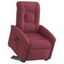 Sillón reclinable elevable tela rojo tinto en Sillones | Comprar online en Foru.es