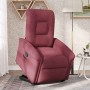 Sillón reclinable elevable tela rojo tinto en Sillones | Comprar online en Foru.es