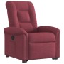 Sillón reclinable elevable tela rojo tinto en Sillones | Comprar online en Foru.es