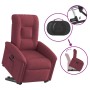 Sillón reclinable elevable tela rojo tinto en Sillones | Comprar online en Foru.es