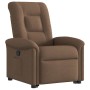 Sillón reclinable elevable de tela marrón en Sillones | Comprar online en Foru.es