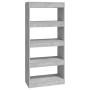 Estantería madera contrachapada gris hormigón 60x30x135 cm de vidaXL, Librerías y estanterías - Ref: Foro24-811668, Precio: 5...