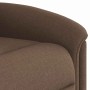 Sillón reclinable elevable de tela marrón en Sillones | Comprar online en Foru.es