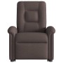 Sillón reclinable elevable tela marrón oscuro en Sillones | Comprar online en Foru.es