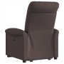 Sillón reclinable elevable tela marrón oscuro en Sillones | Comprar online en Foru.es