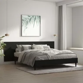 Schwarzes Wandbett-Kopfteil aus Sperrholz, 240 x 1,5 x 80 cm von vidaXL, Kopf- und Fußteile - Ref: Foro24-811053, Preis: 65,3...