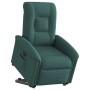 Sillón reclinable elevable tela verde oscuro en Sillones | Comprar online en Foru.es