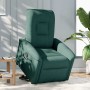 Sillón reclinable elevable tela verde oscuro en Sillones | Comprar online en Foru.es
