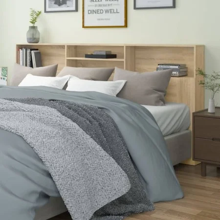 Mueble cabecero color roble Sonoma 220x19x103,5 cm de vidaXL, Cabeceros y pies de cama - Ref: Foro24-811901, Precio: 73,93 €,...