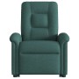 Sillón reclinable elevable tela verde oscuro en Sillones | Comprar online en Foru.es