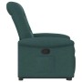Sillón reclinable elevable tela verde oscuro en Sillones | Comprar online en Foru.es